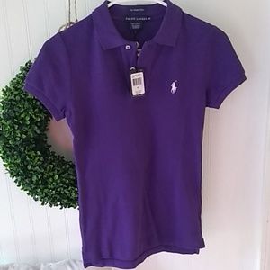 Ralph Lauren purple skinny polo sz XS NEW